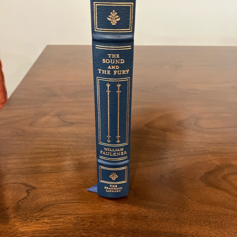 The Sound and the Fury Leather Bound Book. In excellent condition.